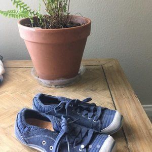 Navy Blue Walking Shoes